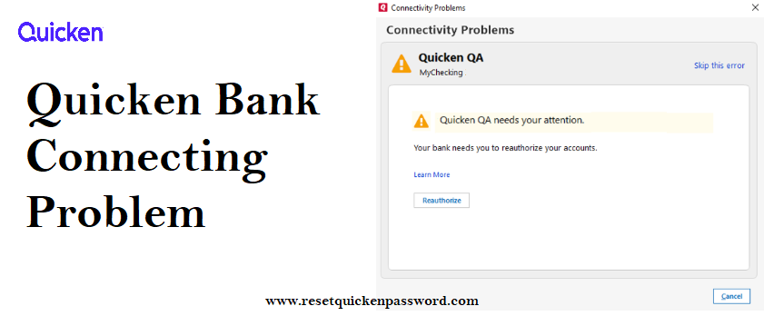 Quicken Bank Connecting Problem